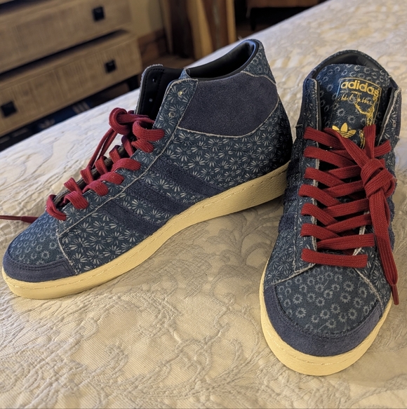 Adidas Jabar Hi "Western Denim" sz Men's 9 Women's 10.5 in Night Indigo - Picture 12 of 15